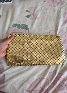 Sparkling Gold Sequin Clutch