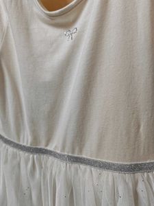 H&amp;M White Sparkly Tulle Dress