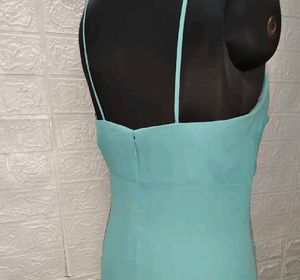 Elegant Mint Green Flowy Maxi Dress