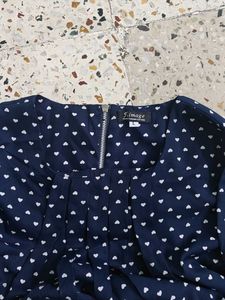 Heart Print Blouse