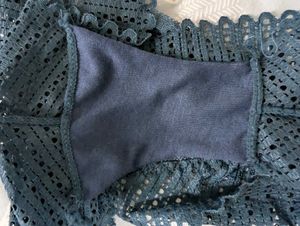 Navy Blue Lace Briefs - Unused