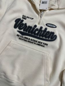 Stylish Half-Zip Sweatshirt M size