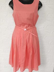 Tommy Hilfiger Fit &amp; Flare Dress With Belt