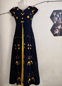 (FREE DELIVERY)FULL LENGTH ETHNIC GOWN