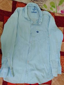 Light Blue Adidas Casual Shirt