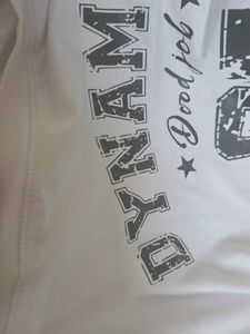 White "Dynamite" Graphic T-Shirt