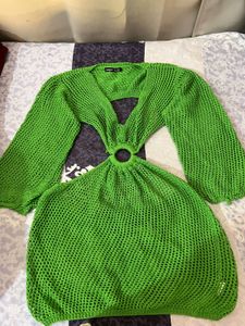 Shein Neon Green beach 👗