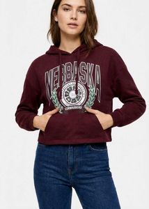 Nebraska Cropped Hoodie