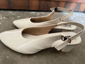 Chic White Slingback Heels