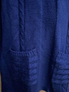 Cozy Blue Cowl Neck Tunic Sweater