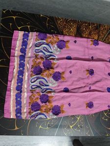 Embroidered Pink Kurti