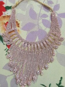 Sparkling Rhinestone Statement Necklace