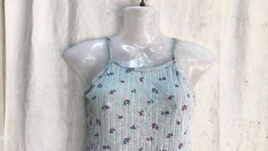 Floral Ribbed Tank Top
