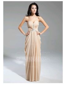 Elegant Beige Formal Gown