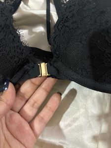 Lace Trim Racerback Bra