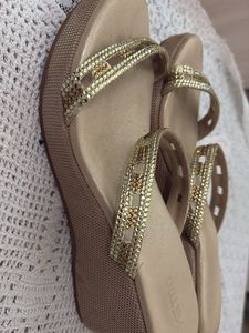 Elegant Embellished Wedge Sandals