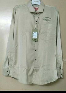 Stylish Men's Beige Shirt