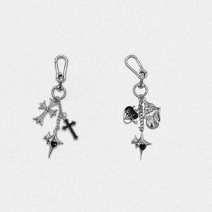 Gothic Cross & Flame Charm keychain (any one)