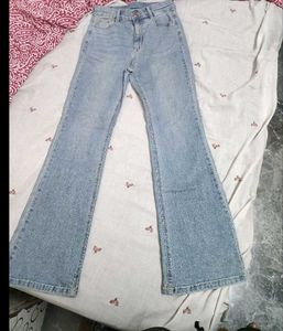 Light Wash Bell Bottom Jeans