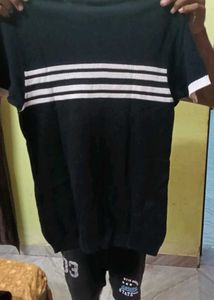 Men's Black Striped T-Shirt