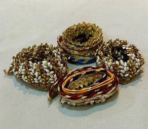 COMBO of Pearl Zari Embellished &amp;Colorful Laces