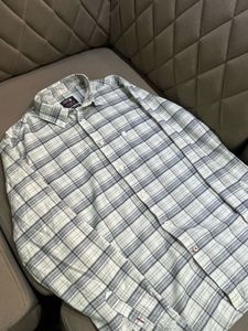 Grey & White Checked Casual Shirt 🤍🩶