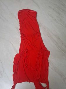 Stunning Red Strapless Dress