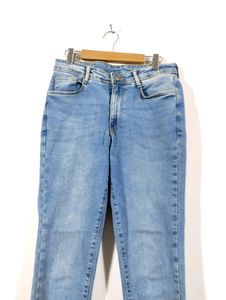 Kraus Blue Mid Rise Casual Skinny Jeans (Women)