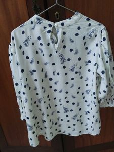 Elegant White Floral Print Top
