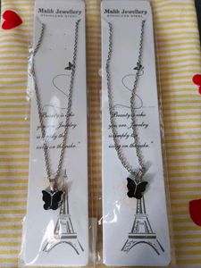 Malik Jewellery Butterfly Pendant Necklace