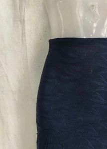 Stylish Navy Blue Lace Skirt
