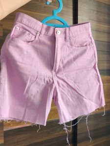 H&amp;M Lavender Denim Shorts