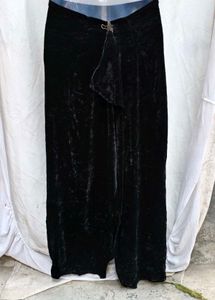I. Elegant Black Velvet Maxi skirt