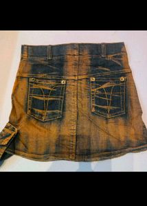 Y2K vintage Denim Mini Skirt