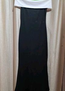 Elegant Black &amp; White Maxi Dress