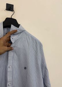 Striped Button-Up Shirt