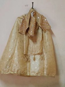 Gold Polka Dot Kids Ethnic Wear