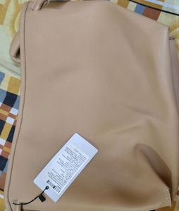 Twenty Dresses Beige Textured Oversized Tote Bag