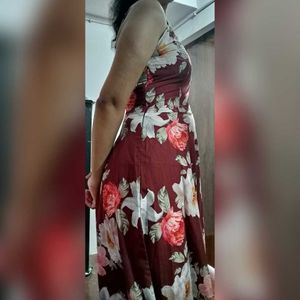 Floral Print Maxi Dress