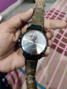 Fastrack Black &amp; Red Accented Watch