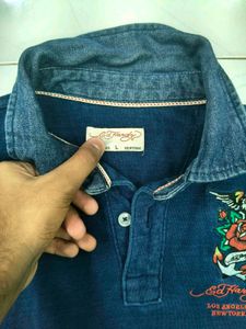 Ed Hardy Graphic Polo Shirt OG WITH TAG