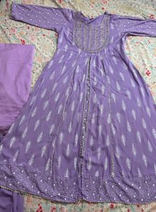 Elegant Lavender Kurta Set