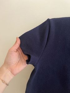 Navy Cropped Cardigan