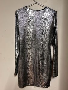 Snakeskin Print Mini Dress