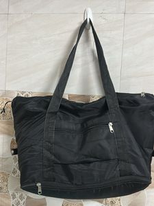 Large Black Travel Duffel Bag