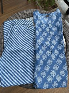 Blue Printed Kurta and Palazzo Set