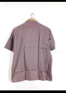 Men's Purple Textured Shirt