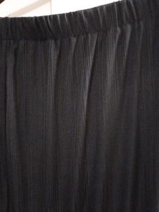 Pleated Black Maxi Skirt