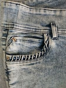 Acid Wash Distressed Jeans