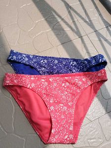 M&amp;S Set of 2 High Leg Bikini Bottoms
